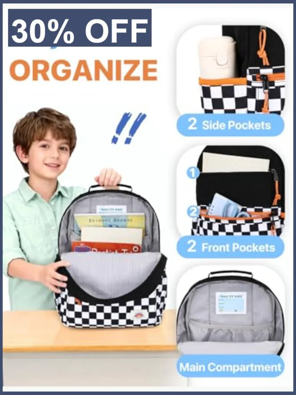 Toddler Kids Backpack Lightweight Preschool Kindergarten Daycare Travel Cute